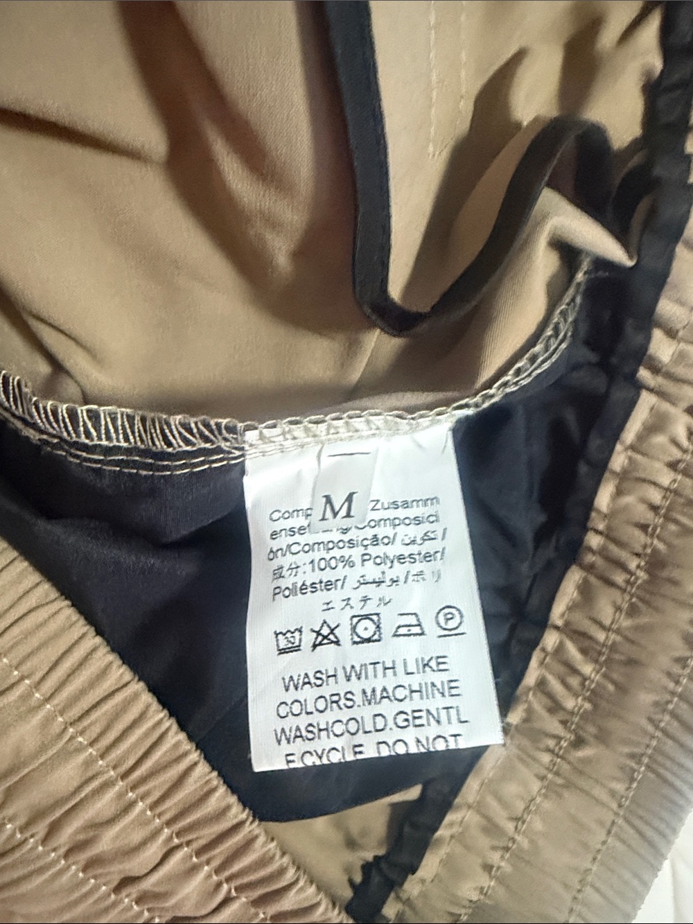 Men's Cargo Pants with Elastic Ankles in Olive - Picture 4 of 4